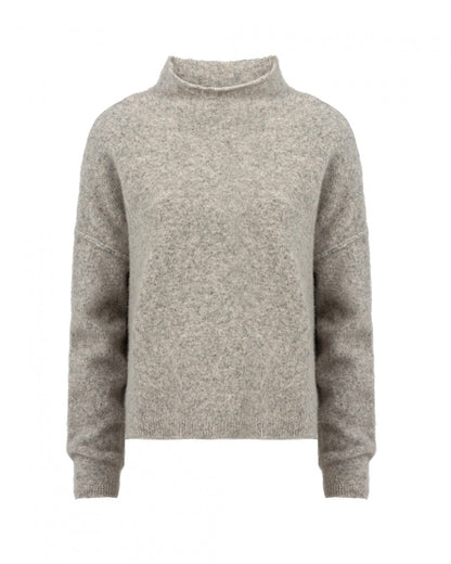 KNIT KIM - GREY MELANGE