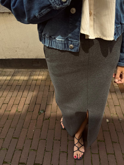 SKIRT ZAKIA- GREY MELANGE